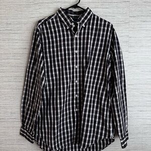 Ralph Lauren Black and White Checkered Shirt